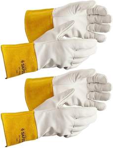 Gants en cuir véritable de haute qualité |   Écologique, thermique et respirant |   Longueur de détection de l'aiguille Opera |   Gants de travail avec logo personnalisé - Product Image 2