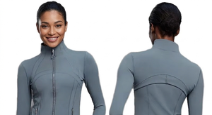 Chaqueta Deportiva Impermeable para Mujer, Ligera, con Cierre, Bolsillos Delanteros, Spandex/Nylon, Manga Larga, para Gimnasio, Yoga, con Orificios para el Pulgar - Product Image 2