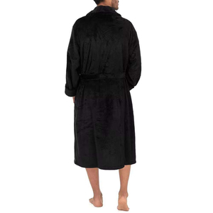 Peignoir thermique décontracté pour homme, respirant, en tissu éponge, avec manches longues et poches, en coton, logo personnalisé, qualité OEM - Product Image 5