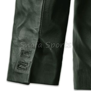 Chaqueta de Cuero Genuino Vintage para Hombre, Estilo 2026, Personalizada OEM, Suave, Nueva, Superventas - Product Image 5