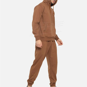 Workout Jogging Suit Custom Logo OEM Men Fitness Tracksuit Fleece Hoodie <b>Sweatpants</b> <b>Set</b> for Training Winter Wear - Product Image 6