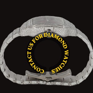 Montre de luxe unisexe de haute qualité avec cadran en verre de forme carrée, bracelet en moissanite, mouvement à quartz ETA, pour mariage et soirée - Product Image 6