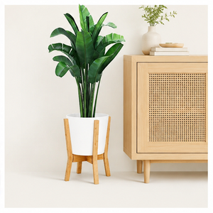 Modern Plant <b>Stand</b> Indoor Plant Holder Adjustable Decorative Wooden <b>Pot</b> <b>Stand</b> for Floor Planters and Corner Home Decor - Product Image 5