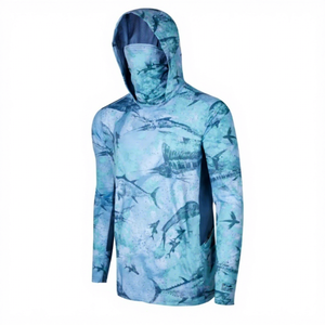 Impression intégrale personnalisée OEM, protection UV UPF50+, respirant, écologique, 100% polyester, vêtements de sport pour hommes et femmes, sublimé - Product Image 2
