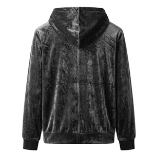 Conjunto Casual de 2 Piezas para Hombre, Primavera, Resistente al Viento, Talla Grande, Sudadera con Capucha de Terciopelo, Pantalones Deportivos, Camiseta de Manga Larga con Cuello Redondo, Cintura Elástica - Product Image 6