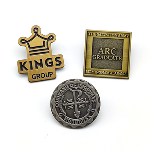 Wholesale Custom 3D <b>Gold</b> Plated Metal Casting Freemason Logo for Suit Collar <b>Clothes</b> Masonic Enamel Brooch Collection - Product Image 3