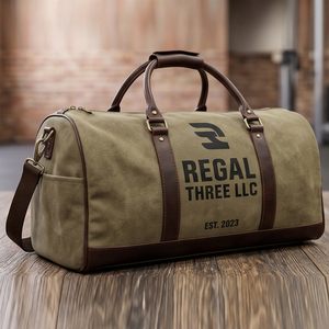 Bolsa de Lona Regal Three Canvas de 30-40L con Cierre de Cremallera, Correa Ajustable, Unisex, Estilo Casual, Camuflaje - Product Image 6