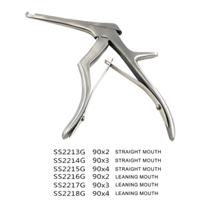 Pinza de sujeción ósea tipo pistola de acero inoxidable de 90 mm para microcirugía oftálmica, instrumento microquirúrgico con punta de empuje - Product Image 3