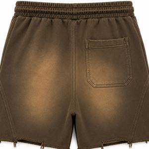 Pantalones Cortos Deportivos Casuales para Hombre, con Cintura Elástica y Cordón Ajustable, con Bajo Desgastado, para Verano - Product Image 5