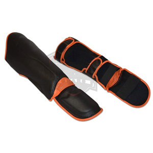 Protège-tibias de boxe professionnel 2026 personnalisables en cuir multicolore, protection de haute qualité, ajustement optimal - Product Image 3