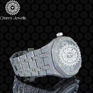 Montre de luxe pour homme Charm Jewells, boîtier en acier inoxydable de 40 mm, mouvement mécanique, date automatique, cadran en verre lumineux, étanche - Product Image 6