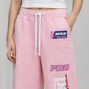Custom Women's Joggers Polyester Cotton Casual Wide Leg Pants Screen Print Graphic <b>Trousers</b> Personalized Fashion Clothing Wear - Product Image 3