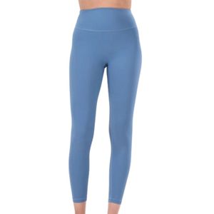 Leggings Largos de Cintura Alta Color Azul Cielo para Mujer, Pantalones de Yoga Elásticos y Ajustados para Entrenamiento, Running, Fitness, Gimnasio y Uso Casual - Product Image 1