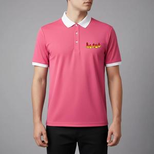Polo de travail personnalisé de haute qualité, design sur mesure, couleur unie, polyester, séchage rapide, pour homme, idéal pour le golf. - Product Image 1