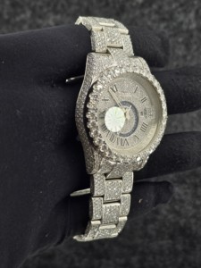 Reloj Deportivo Analógico de Lujo para Hombre, Mecánico, con Incrustaciones de Diamantes, en Acero Inoxidable, con Esfera de Números Romanos y Cristal de Zafiro, 41 mm - Product Image 4