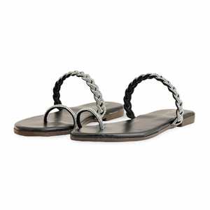 รองเท้าส้นเตี้ย CL1921ลำลองสีดำสวมใส่สบายทุกวัน - Product Image 3