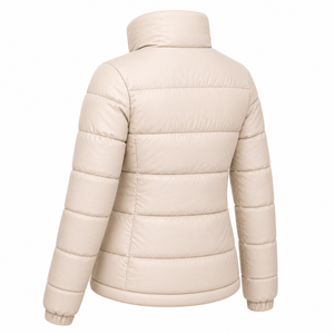 High Quality Solid Color Women Puffer Jacket <b>Thick</b> Padding Windproof Cold Resistant Stand Collar Plain Female <b>Winter</b> Bubble <b>Coat</b> - Product Image 6