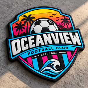 TEAM BUILDER Custom Logo 3D Embossed Combination Iron-On PVC Rubber Patch for Nonwoven Felt Cloth - Product Image 3