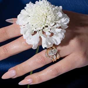 Round Cut Lab Grown Diamond 0.10 Carat DEF Color Full Eternity Pave <b>Set</b> Stackable Wedding Band <b>Rings</b> 14K/18K Solid Gold - Product Image 4