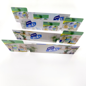 ป้ายโฆษณา PVC สำหรับวางบนชั้นวางสินค้า  แบบกำหนดเองได้ สำหรับโปรโมชั่นขายปลีกในซูเปอร์มาร์เก็ต เพื่อการโฆษณาสินค้า - Product Image 2