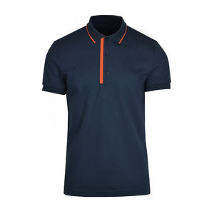 Nuevo diseño de camiseta polo personalizada para hombre, de lujo, casual, ajustada, elegante, de manga corta, 100% algodón. - Product Image 3