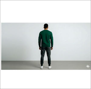 เสื้อสเวตเชิ้ตคอกลมผู้ชายแบบใหม่ทันสมัย ขายดีที่สุด ขายส่ง ดีไซน์ล่าสุด รับผลิตตามแบบ OEM พร้อมสกรีนโลโก้ - Product Image 2