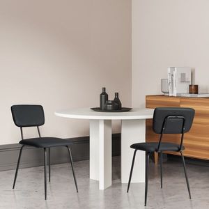 6 Sedie da Pranzo Moderne Nere Imbottite per Cucina, Bar, Ufficio - Product Image 5