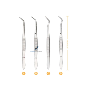 Pinzas para Aplicaciones Médicas, Instrumento Quirúrgico de Acero Inoxidable para Manipulación de Tejidos, Herramienta Quirúrgica Clínica de Precisión - Product Image 2