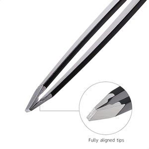 Pinzas para Cejas de Acero Alemán, Clip para Recortar Cejas, Clip de Extensión, Maquillaje para Mujer, Pinzas de Belleza para Cejas - Product Image 4