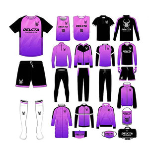 Uniforme de fútbol de diseño único con MOQ bajo para equipos, ropa deportiva para exteriores, uniforme de fútbol para adultos - Product Image 1