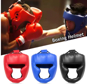 หน้ากากป้องกันศีรษะสำหรับชกมวย PU ปรับได้ ฝึกซ้อม MMA มวยไทย เทควันโด เหมาะสำหรับผู้เริ่มต้นทุกเพศทุกวัย HAWK - Product Image 6