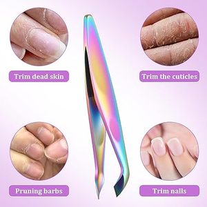 Coupe-cuticules mini en acier inoxydable Rainbow, lame biseautée incurvée de 12,5 mm, outil portable pour ongles, nouveau design - Product Image 4