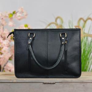 Leather Walla New Luxury Genuine Cowhide Leather Women's Vintage Floral Hand Tooled Fashion <b>Waterproof</b> ZIP Closure Shoulder - Product Image 3