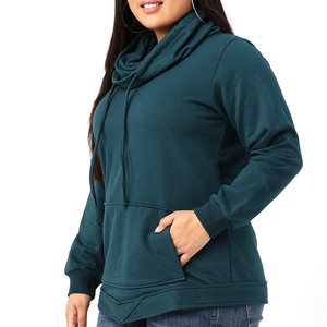 Sudadera con Capucha Corta para Mujer, Estilo Informal, Transpirable, Color Sólido Personalizado, Nueva Colección 2026, Sin Cordones, Manga Larga - Product Image 4
