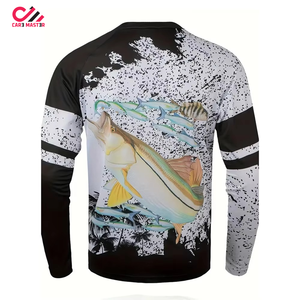 Chemises de pêche pour hommes 2026 à manches longues en polyester et élasthanne, chemise de pêche décontractée respirante pour hommes, service OEM - Product Image 2
