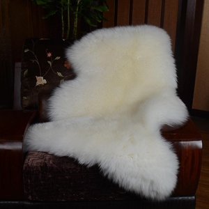 Tapis en peau de mouton blanche véritable, 100% laine naturelle de qualité supérieure, grade A, doux et soyeux, pour chambre à coucher, salon, décoration de chambre d'enfant - Product Image 3