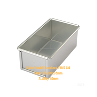 Forma de Bolo Retangular ATLAS STAR em Liga de Alumínio Cinza 250g (Anodizada) Antiaderente Fácil de Limpar Segura para Forno Sem Tampa