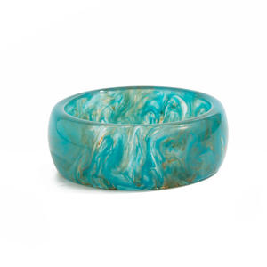 Boîte à bijoux en résine écologique, forme ronde, thème ange, peinte à la main, pièce décorative artistique - Product Image 3