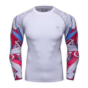 <b>Men</b> Rash Guard Long Sleeve UV Protection Swim <b>Shirt</b> Quick Dry Surf Beach Athletic <b>Compression</b> Wear - Product Image 2