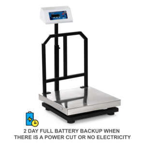 ACE Stainless Steel <b>Digital</b> Floor <b>Scale</b> Model PLATFORM SS 500x500 200kg Capacity Heavy-Duty Industrial Use 10/20g-200kg Accuracy - Product Image 6