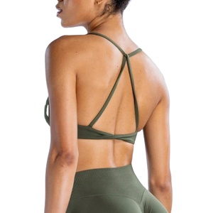 I-Word เสื้อชั้นในสตรีสำหรับใส่ในยิมยกทรงไร้รอยต่อระบายอากาศได้ดีน้ำหนักเบา - Product Image 2