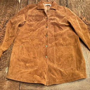 Custom 100% Premium Beige Cow Suede <b>Leather</b> Fringed Coat Women’s Western Fringes <b>Jacket</b> Western <b>Blazer</b> Style Suede Coat - Product Image 1