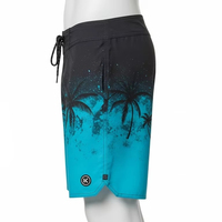 Short de bain à séchage rapide pour hommes, anti-rides, imprimé numérique, en polyester, pour la plage et le surf, tendance, pour l'été