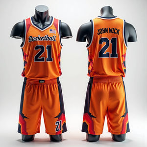 Este uniforme de baloncesto personalizado por sublimación es fabricado en Pakistán por un exportador mayorista y incluye servicio profesional. - Product Image 2