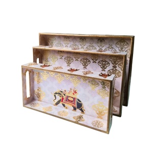 Bandejas de Servir de Madera MDF Hechas a Mano, Nuevas y Únicas, con Diseño Impreso, de Marca, Elegantes y Decorativas, Lavables, para el Hogar y el Servicio de Alimentos, Venta al Por Mayor - Product Image 6