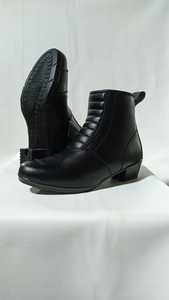 Botas de Motociclista para Mujer, Botas de Carreras de Cuero Original hasta el Tobillo, Zapatos de Carreras para Chicas - Product Image 4