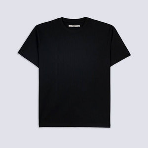 Camiseta de Manga Corta para Hombre, Cuello Redondo, Tejido de Punto Acanalado, 100% Algodón, Transpirable, Ecológica, Informal - Product Image 4