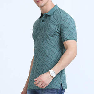 Nouvelle Arrivée Chemise Imprimée Homme avec Logo Frontal Manches Courtes Décontractée Respirante Séchage Rapide Anti-Plis Écologique Jersey 100% Coton - Product Image 3