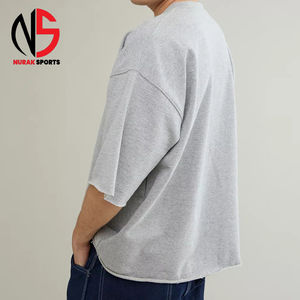 Camisetas deportivas casuales personalizadas de fábrica al por mayor, de secado rápido, 100% algodón, para hombre, de corte holgado, estampadas, 2026 - Product Image 5