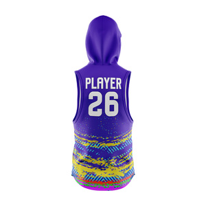 Jersey de Fútbol Americano 7v7 para Hombre, Talla Grande, con Capucha, Sin Mangas, Transpirable, Antibacteriano, de Secado Rápido - Product Image 3